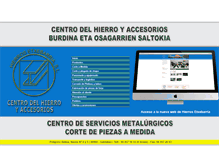 Tablet Screenshot of hierros-etxebarria.com